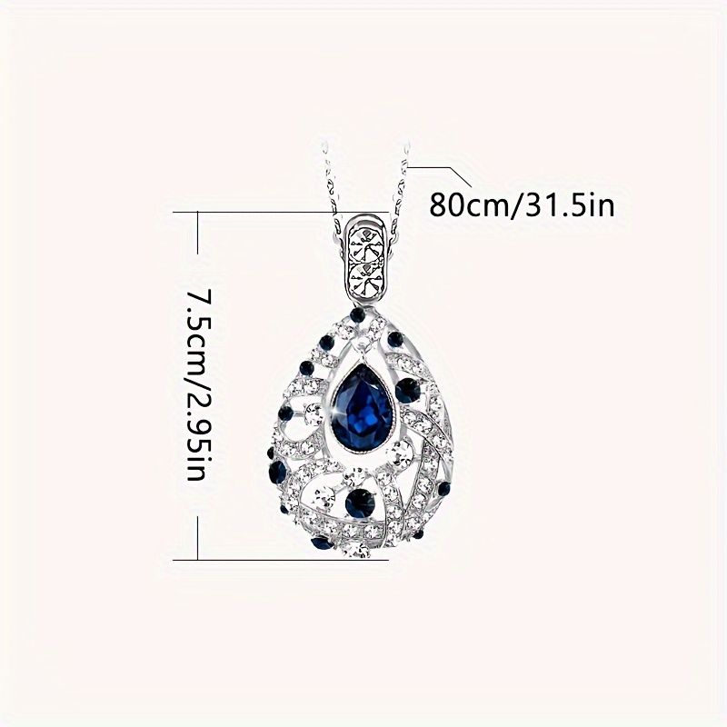 Long Necklace with Golden Artificial Crystal for Women